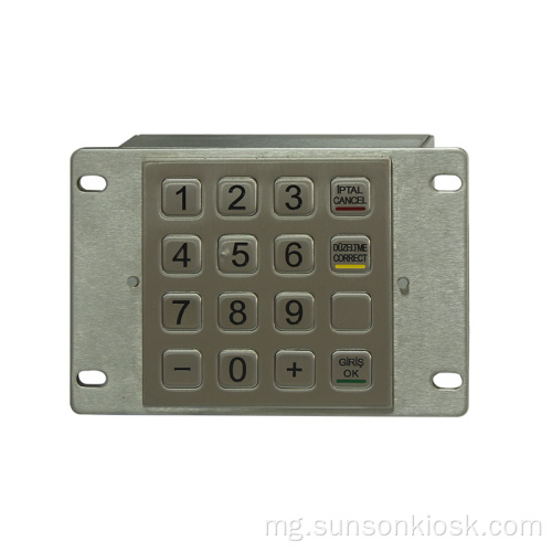 PCI 3DES Encrypted Pin Pad ho an&#39;ny Kiosk fandoavam-bola